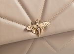 Laurina Tasche mit Kippschloss in extravaganter Libellenform BEIGE