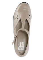 ELENA EDEN, schicke Damen-Pumps, Weite H, aus Leder BEIGE
