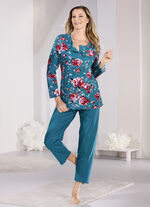 Zweierpack Schlafanzüge mit gebogten Abschlüssen  