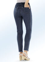 Magic-Jeans mit angesagtem Fransensaum DUNKELBLAU