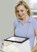 LED-Leselupe mit Licht 