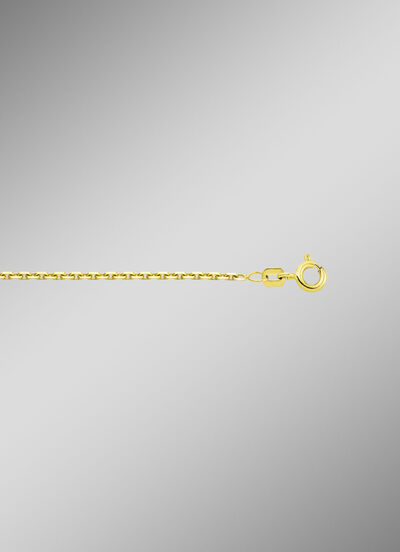 Diamantierte Ankerkette aus Gold 