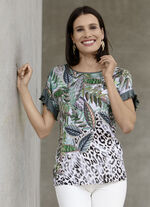 Tunika mit Inkjet-Druck 