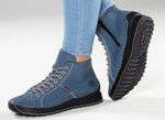Rieker, sportive Damen-Boots, Winterschuhe, mit Rei&szlig;verschluss JEANSBLAU