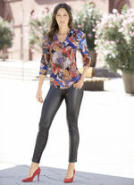 Poloshirt mit Teilungsnaht im Vorderteil 