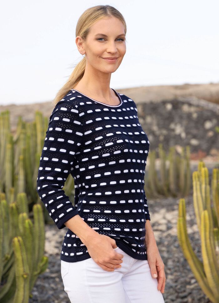 Pullover in Mustermix 