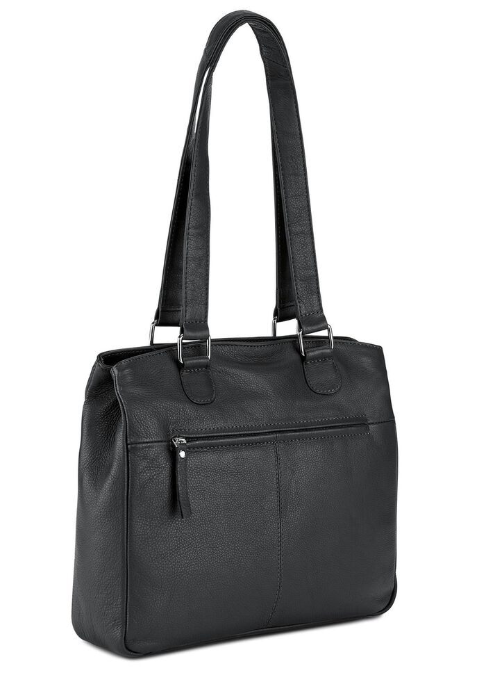 Laurina, Tasche, Damen, aus Leder SCHWARZ