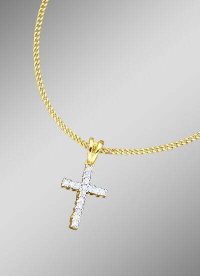 Kreuz-Anhänger mit Panzerkette 