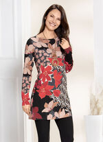 Tunika mit farbbrillantem Inkjet-Druck 