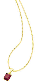 Zeitloser Anh&auml;nger mit echt Granat 