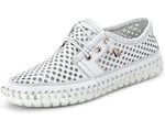 Gemini, sommerliche Damen-Schn&uuml;rschuhe, Weite G, mit herausnehmbarem Fu&szlig;bett WEISS