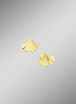 Natürliche Eleganz: Ohrstecker Ginkgoblatt 