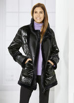 Jacke im angesagten Materialmix 