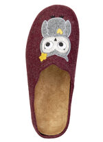 Laurina, klassiche Damen-Hausschuhe, mit herausnehmbarem Fußbett BORDEAUX