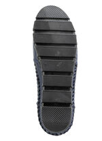 Gemini Schn&uuml;rschuh aus gelochtem Nappaleder BLAU