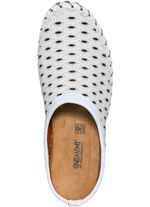 Gemini, sommerlicher Damen-Sabot, Weite G, mit herausnehmbarem Fu&szlig;bett WEISS