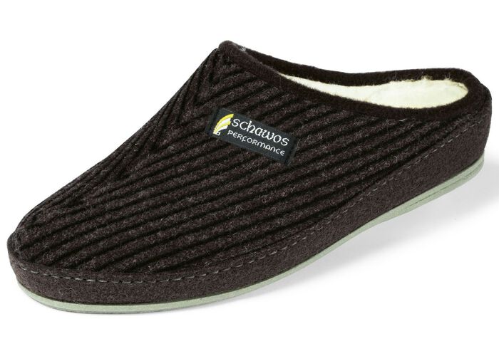 Gef&uuml;tterte Herren-Hausschuhe, mit Schurwolle 