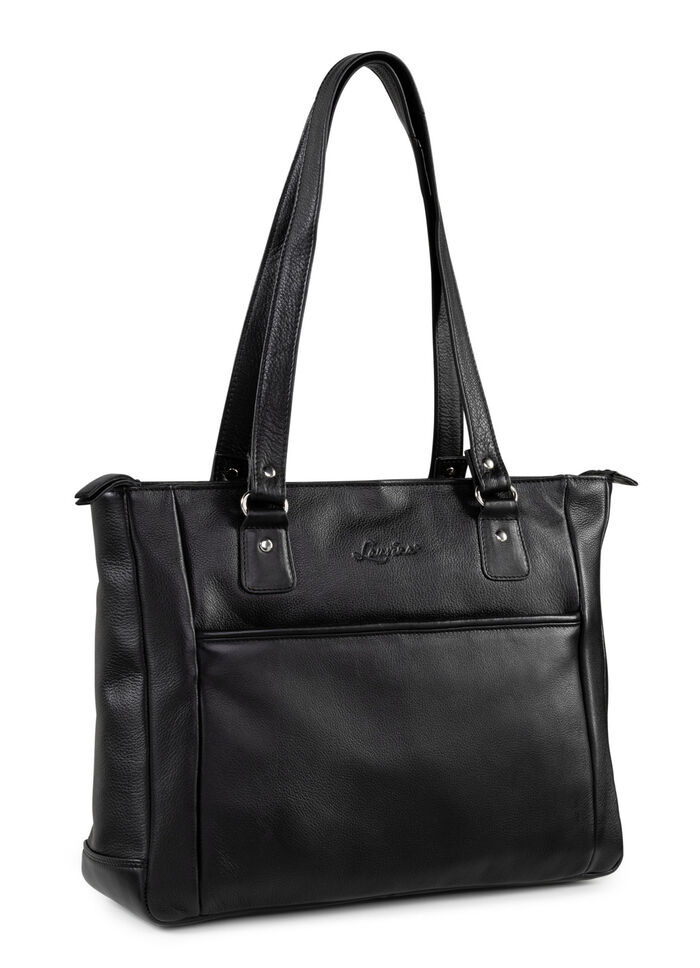 Laurina, Tasche, Damen, mit zwei Umh&auml;ngeriemen SCHWARZ