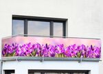 Balkon-Bespannung mit eingearbeiteten Metall-&Ouml;sen 
