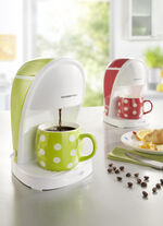 1-Tassen-Kaffeemaschine für den schnellen Kaffeegenuss ROT