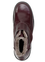 ELENA EDEN, gefütterte Damen-Boots, Winterschuhe, Weite H, mit Lammfell BORDEAUX