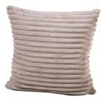 Weicher Cord-Kissenbezug TAUPE