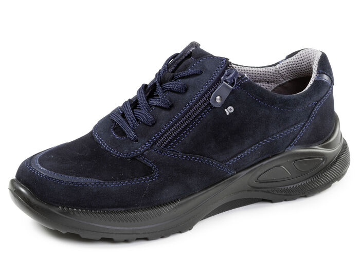 Trendige Damen-Schnürschuhe, Weite K, mit herausnehmbarem Fußbett DUNKELBLAU