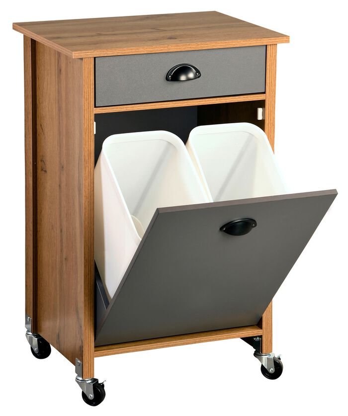 K&uuml;chenwagen mit M&uuml;lltrennsystem EICHE-GRAFIT