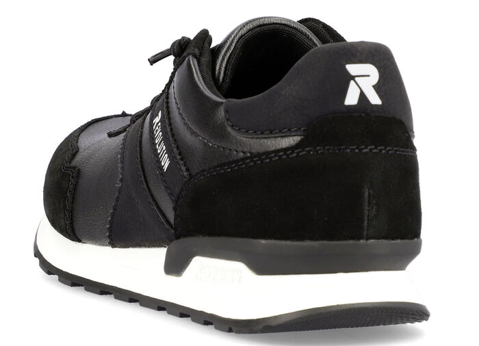 Schn&uuml;r-Sneaker mit herausnehmbarem Textilfu&szlig;bett SCHWARZ