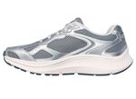 SKECHERS, sportliche Damen-Sneaker, mit herausnehmbarem Fu&szlig;bett SILBER-GRAU