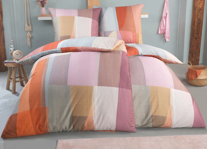 Mako-Satin Bettw&auml;sche-Garnitur 