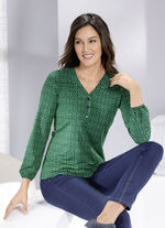 Sportives Shirt mit Biesenzier 