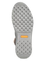 Schn&uuml;r-Bootie aus genarbtem Rind-Nubukleder MARINE