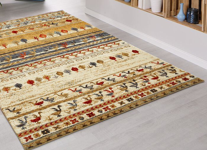 Pflegeleichte und robuste Br&uuml;cken und Teppiche BEIGE