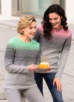 Pullover in Garnmix PISTAZIE-GRAU