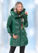 Jacke mit langem Strickbund am &Auml;rmelabschluss 