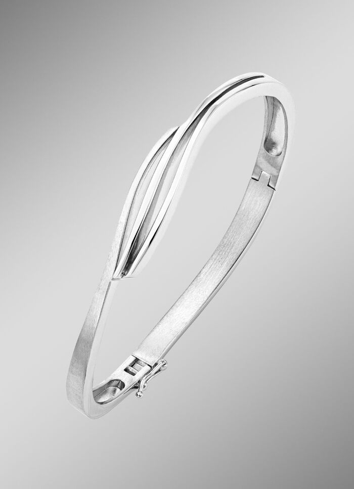 Stilvoller Armreif, gl&auml;nzend/mattiert 