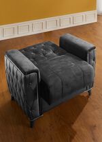 Polsterm&ouml;bel mit Bettkasten und Liegefunktion SCHWARZ