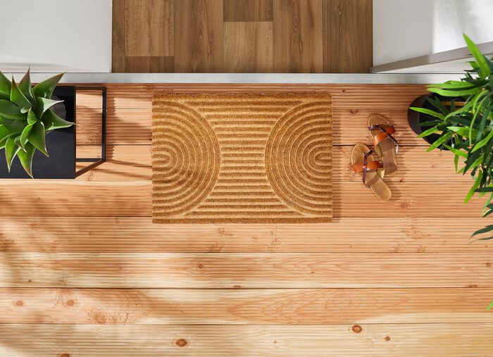 Kokosfußmatte aus echten Kokosfasern 