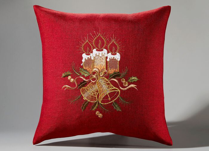 Aufwendig bestickte Tisch- und Raumdekoration ROT