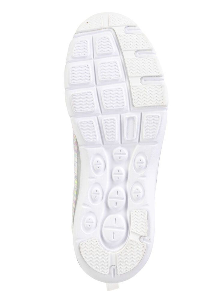 ELENA EDEN, trendige Damen-Sneaker, mit herausnehmbarem Fußbett WEISS-BUNT