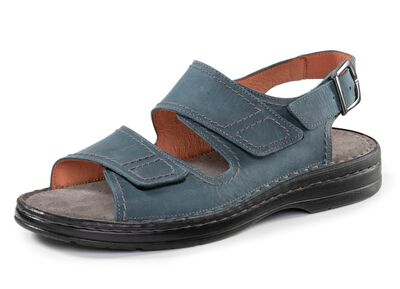 GINO GALANTE Sandale aus gefettetem, schattiertem Rind-Nubukleder 