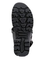 Waldl&auml;ufer Trekking-Sandale aus Nubukleder BLAU-GRAU-SCHWARZ