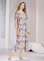 knöchellanges Laurina Nachthemd mit großzügiger Motivspitze 