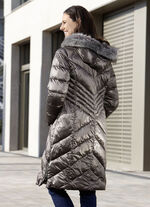 Mantel mit abnehmbarer Kapuze 