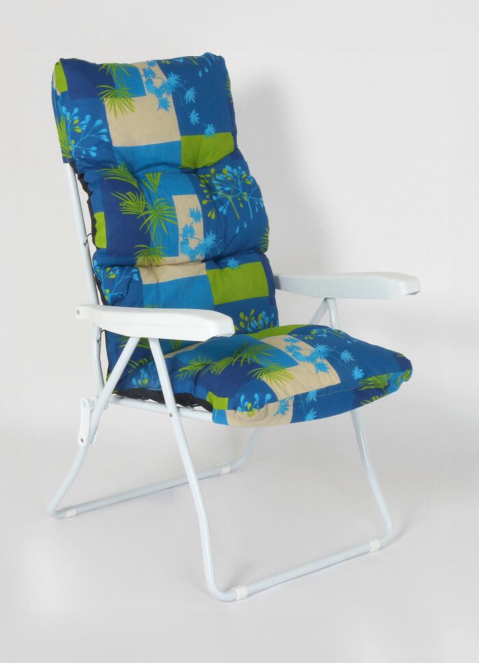 Gartenm&ouml;bel mit lackiertem Stahlrohrgestell und Federbespannung 