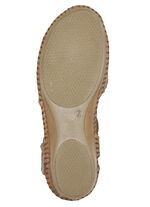 ELENA EDEN, sommerliche Damen-Sandalen, Weite G, aus Leder COGNAC