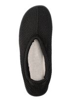 Slipper aus elastischem Strickmaterial SCHWARZ