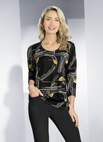 Shirt mit 3/4-langen &Auml;rmeln 