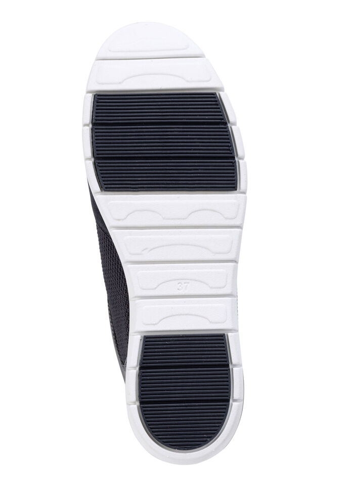 ELENA EDEN Sneaker aus Veloursleder und luftigem Textilmaterial MARINE